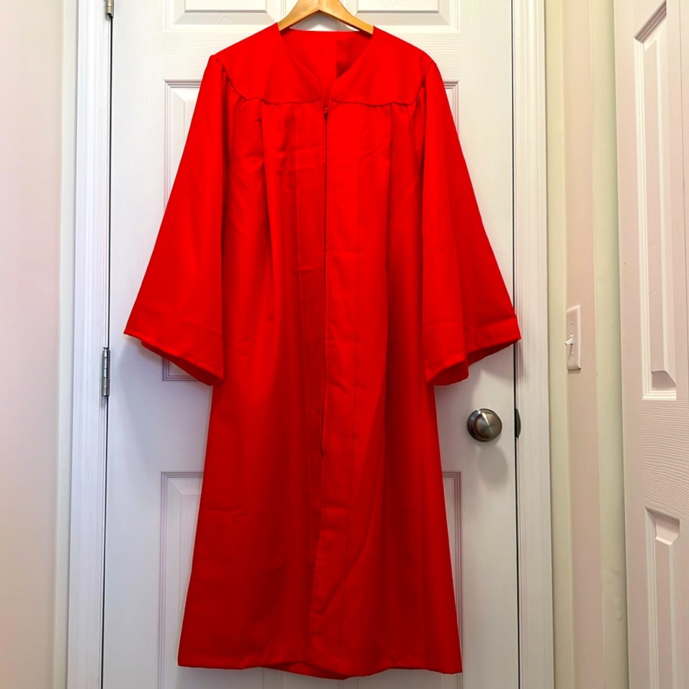 Boston University HerffJones Graduation Gown & Cap - BU Red - great condition